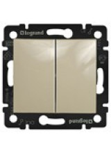 Legrand Valena Переключатель проходной двухклавишный слоновая кость 774308