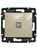 Legrand Valena Переключатель проходной с подсветкой слоновая кость 774326