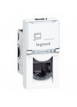Розетка компьютерная FTP 1модуль legrand mosaic 076552