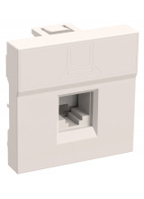 РКИ-20-00-П Розетка информационная RJ-45 UTP кат.5e (на 2 модуля) ПРАЙМЕР белая IEK