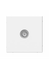 ArtGallery Белый TV Розетка проходная 4DB, механизм