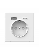 ArtGallery Белый Розетка 16А с 2 USB A+C, 5В/2,4А/3,0А, 2х5В/1,5А, механизм