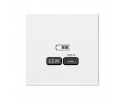 ArtGallery Лотос USB Розетка тип-С 65Вт высокоскор.заряд. QC, PD, механизм