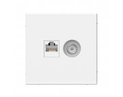 ArtGallery Лотос Розетка двойная ТВ + компьютерная RJ45, кат. 5Е